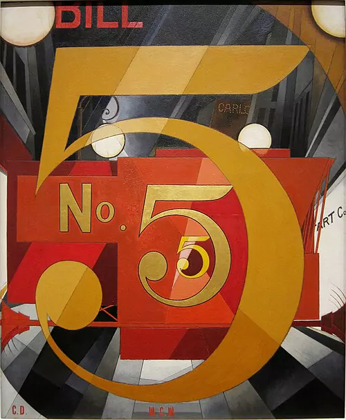 Charles Demuth, I Saw the Figure 5 in Gold, 1928, Metropolitan Museum of Art