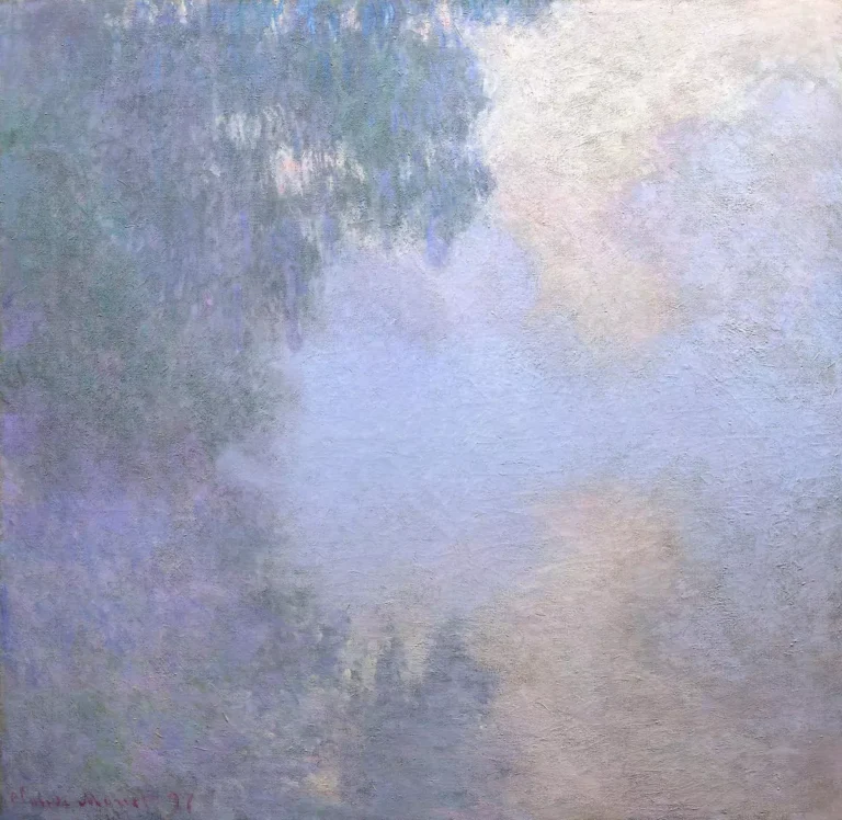 Claude Monet, Branch of the Seine near Giverny (Mist), from the series Mornings on the Seine, 1897, 89.9 x 92.7cm, The Art Institute of Chicago