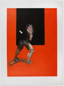 Francis Bacon, Study from the Human Body 1987, 1992 aquatint on Fabriano paper ( 163 x 121 cm)