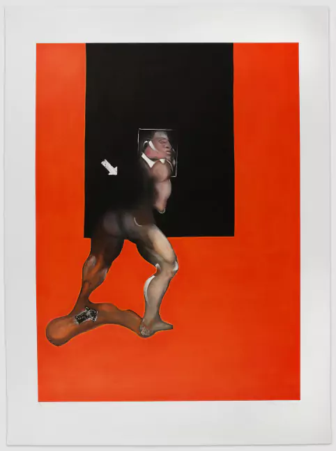 Francis Bacon, Study from the Human Body 1987, 1992 aquatint on Fabriano paper ( 163 x 121 cm)