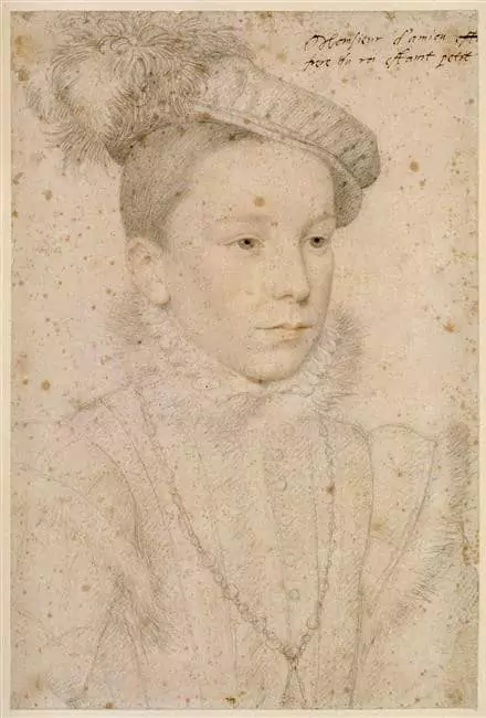 François Clouet, Portrait of Henry III as a young man, c 1561.