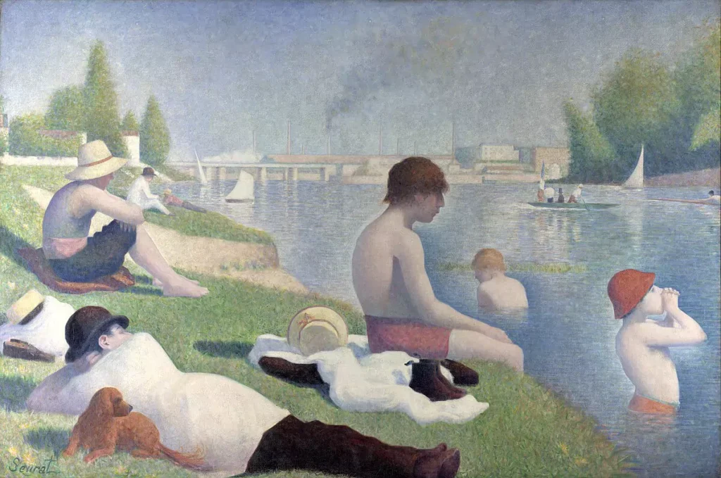 Georges Seurat, Bathers at Asnières, 1884, National Gallery, London