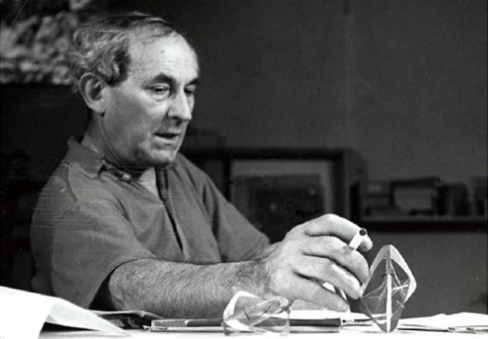 Naum Gabo was a Russian Kinetic Sculptor during the Constructivism Movement, his original name being Naum Neemia Pevsner.