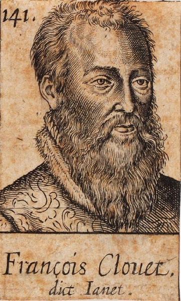 Portrait of François Clouet (1582), painter and designer. Print by the engraver Léonard Gaultier