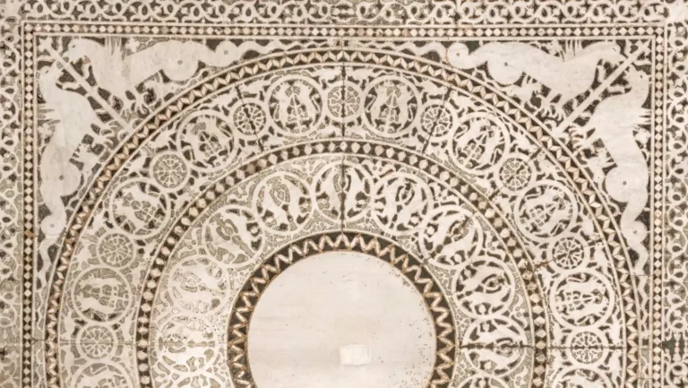 the restoration of “Madre Terra” mosaic