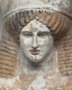 Greek terracotta Bust of Demeter or Persephone, c. 450-400 B.C.