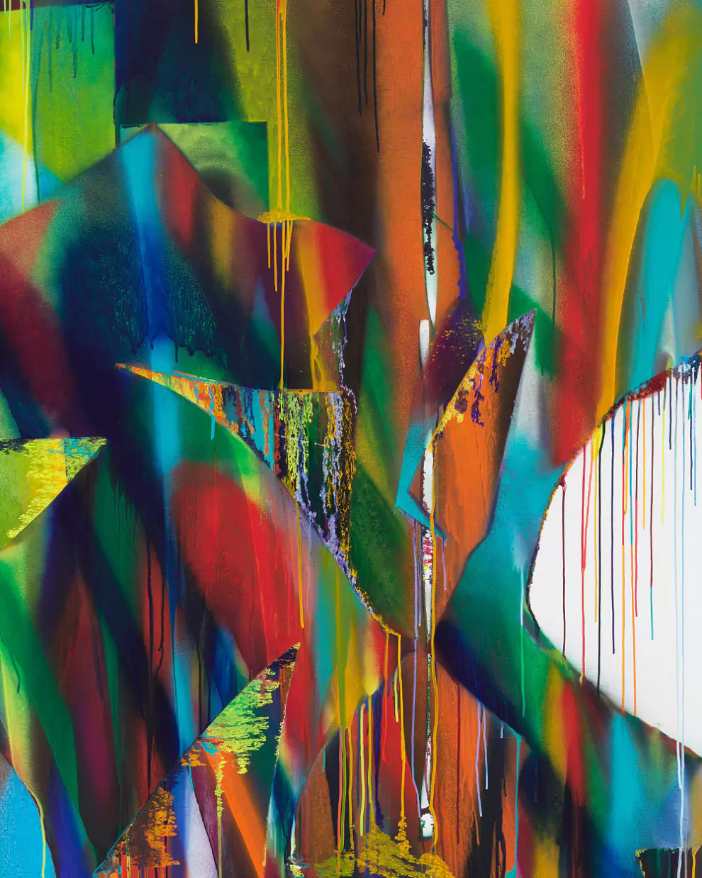 Katharina Grosse Untitled, 2018 Viehof Collection © Katharina Grosse Bildrecht, Vienna 2025