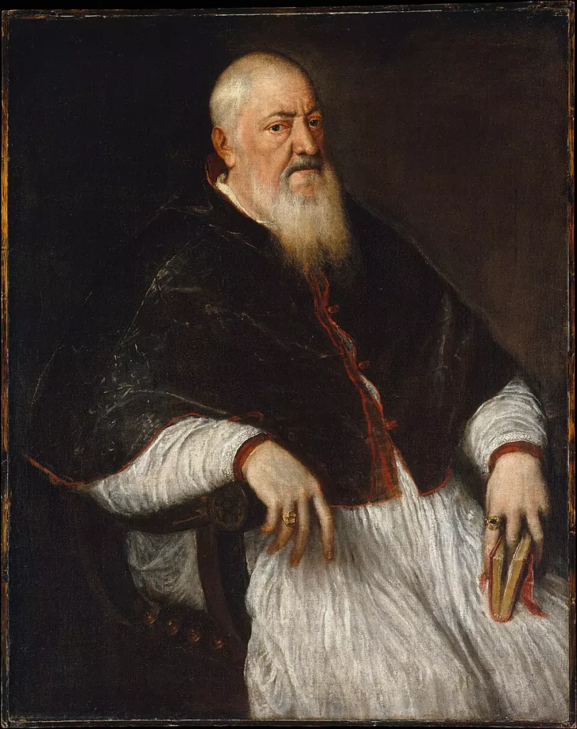 Titian , Archbishop Filippo Archinto, mid 1550s, Metropolitan Museum of Art