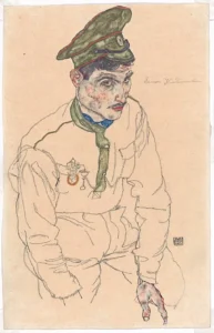 Egon Schiele, Russian Prisoner of War, 1916