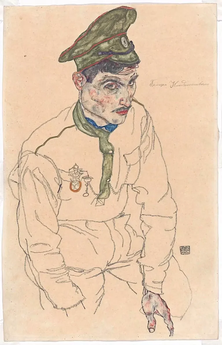 Egon Schiele, Russian Prisoner of War, 1916