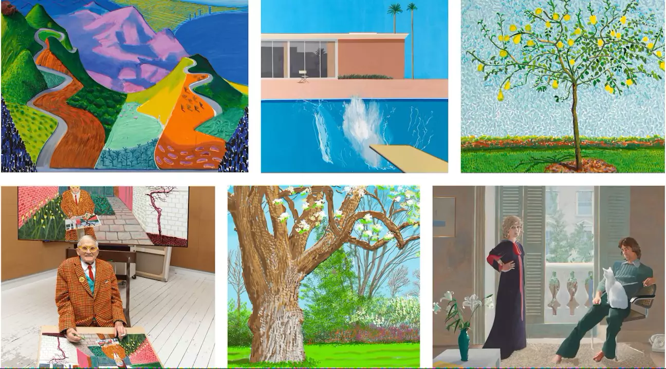 Exhibition, David Hockney 25, at Fondation Louis Vuitton