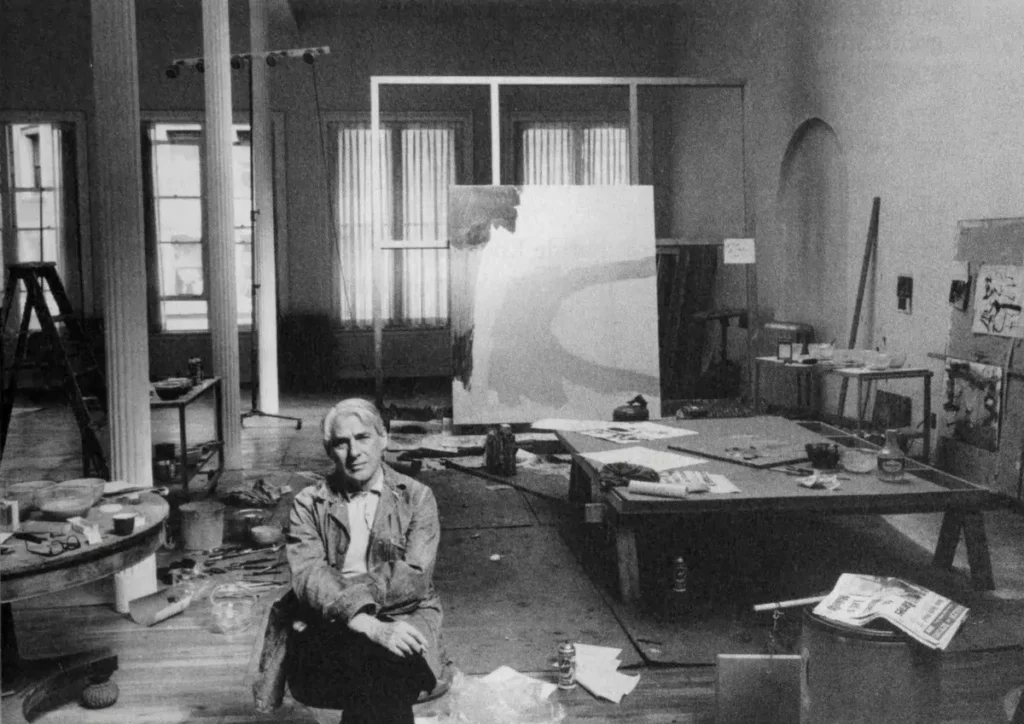 Willem de Kooning in his studio at 831 Broadway