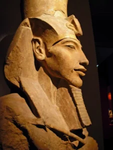 Colossal Statue of Amenhotep IV, Sandstone, Karnak, East Temple of Gempaaten, New Kingdom, 18th Dynasty, Reign of Akhenaten (1372-1355 BCE).