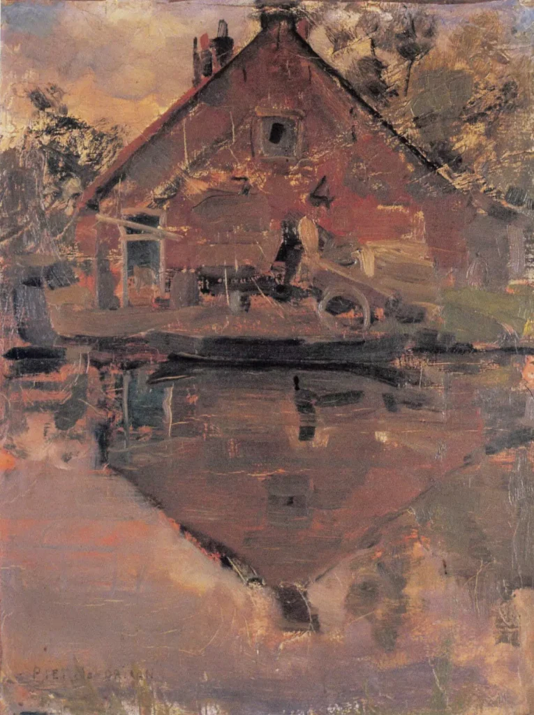 Piet Mondrian, House on the Gein, 1900, oil on canvas, 41.8 x 31 cm