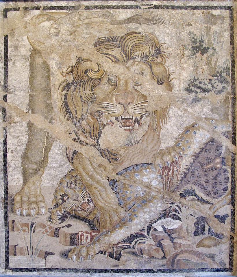 Roman mosaic, from the House of the Faun, Pompeii , 1st century AD, Archeological Museum, Naples