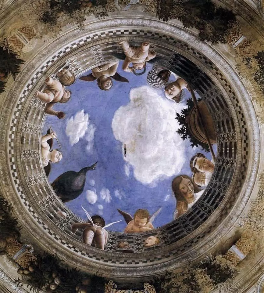 Andrea Mantegna, Oculus, c. 1465-1474, Camera degli Sposi, Palazzo Ducale, Mantova (Mantua)